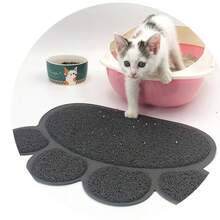 1片猫砂垫 防滑宠物猫砂垫 爪印猫砂垫 PVC宠物垫 猫咪擦拭垫 - 彩色 - 查看 10