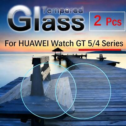华为 Watch GT 5/4 系列钢化玻璃屏幕保护膜（2 片装）