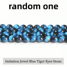 Colorful Tiger Eye Agates Stone Beads Round Loose Spacer Beads For Jewelry Making DIY Bracelet Necklace - Multicolor - View 22