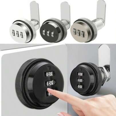 1 Set Drawer Combination Cam Lock Cam Lock Password Coded Drawer Lock Cabinet Lock Furniture Locks ,Password Mailbox Lock, Combination Lock Password, Drawer Code Lock, Password Drawer Lock For Letterbox, Drawers, Cabinet Drawer