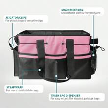 Multi-Functional Cleaning & Storage Bag, Multi-Layer Tool Organizer Pouch, Portable Home Cleaning Supplies Storage Bag - Multicolor - View 5