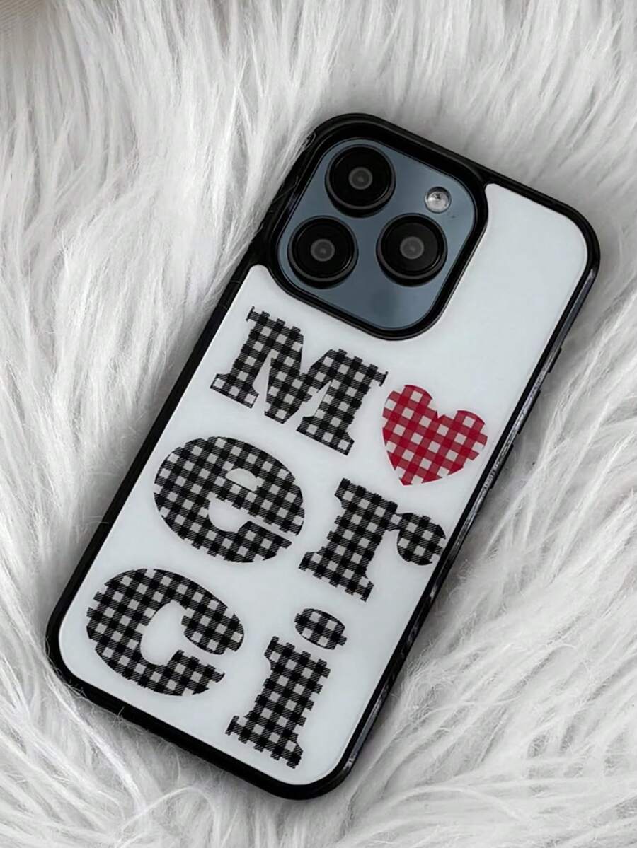 1 chiếc ốp lưng điện thoại kiểu Pháp cổ điển màu đen kẻ caro, tương thích với iPhone 17, 17 Pro Max, 16 Pro Max, 15 Pro, 14, 13/12/11. Món quà tuyệt vời cho Ngày Valentine, Sinh nhật, Ngày của Mẹ, Lễ Phục sinh dành cho gia đình, bạn bè, chị em gái, bạn gái. - trắng - Xem 1
