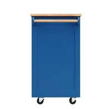 Modern Kitchen Island Table (102*45*92 Cm), Kitchen Cabinet, Dining Room Cabinet, Wooden Dining Cart, Buffet Table, Multifunctional Dining Table With Storage - Blue - View 3