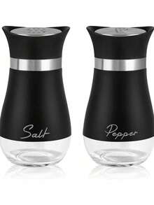 2 piezas Tarros de especias de acero inoxidable con tapas transparentes - Alta visibilidad, recipientes de especias de cocina a prueba de humedad para comino, chile en polvo, etc. - Excelente para asar a la parrilla y cocinar, suministros de cocina esenciales | Accesorios de cocina modernos | Frascos de vidrio duraderos - Multicolor - Ver 9