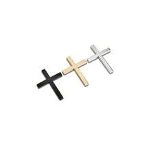 Metal Jesus Christ Cross Badge Stickers, 2.6"*1.85" Alloy 3D Individual Car Cross Sticker, Self Adhesive Scratch Covering Metal Cross Auto Emblem Decal For Car Body Fender Tail - 1 pcs (Gold) - 查看 6