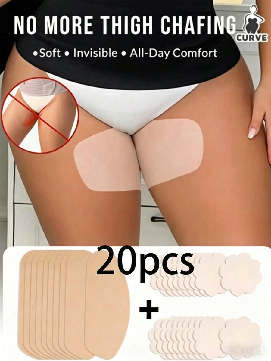 20 bộ đồ chống ma sát đùi, được trang bị lớp đệm vô hình, ôm sát da để ngăn ngừa ma sát và được giấu kín dưới quần áo. - Kiểu A - Xem 1