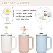 9pcs Silicone Spill Proof Stopper Set For Cup 6pcs Silicone Spill Proof Stopper,2pcs Straw Cover Cap,1pc Silicone Boot - Pink - View 5