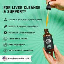 [Mother's Day Gift For Mom]SuperBonsai Super Liver Support With Milk Thistle -  Liver Cleanse Detox & Repair Aid - Doctor-Formulated Liver Supplement - Liquid Herbal Supplements For Liver Health - 1 Month Supply - 1 - Xem 2