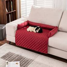 1 tấm thảm cho thú cưng dùng được cả bốn mùa, đệm sofa kiêm giường ngủ cho chó và mèo. - màu đen - Xem 9