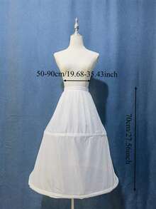 Váy lót nhiều độ dài 45/52/60/70cm có hai gọng thép, eo chun, váy lót ngắn. - Nhiều màu - Xem 9