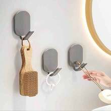 Móc dán chịu lực cao, thích hợp cho phòng tắm và nhà vệ sinh, móc treo tường đa năng, móc treo tường hiện đại, móc lắp đặt dễ dàng, giá treo khăn tắm. - Nhiều màu - Xem 9