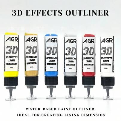 3D Modeling Paste In Gold Color, Suitable For Artists - 7 Vibrant Colors, Easy-To-Use Sculpting And Line Drawing Gel, Great For DIY Crafts, Art Projects, Halloween And Christmas Gifts, Painting Supplies