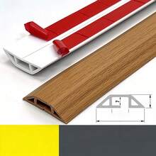 1PC Self-Adhesive PVC Cable Conduit - Flexible And Durable Cable Protection Cover, Easy To Clean, Used For House - D40 - View 14