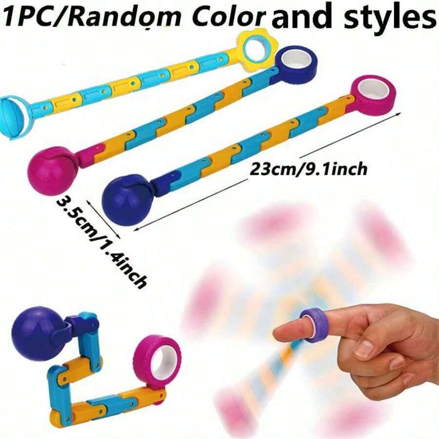 1/2pcs Rainbow With 3-Speed Gyro Mechanism And 3 Colors (Pink, Orange) - Adult Stress Relief And Relaxation Toy, Suitable For Holiday Gifts