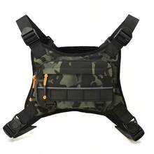 1pc Men's Chest Bag, Motorcycle, Bicycle Riding Bag, Outdoor Sports Training Fitness Chest Bag, Lure Fly Fishing Bag, Wilderness Exploration, Camping Personal Item Storage Bag, Lightweight Outdoor Bag - A - View 12