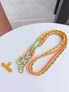 1pc Adjustable Lanyard Strap, High-End Shoulder Hanging Chain, Anti-Lost Anti-Drop Phone Holder, Suitable For Men And Women, Durable And Fashionable - Multicolor - View 6