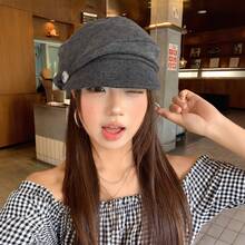 Women Beret Hats - Brown - View 3