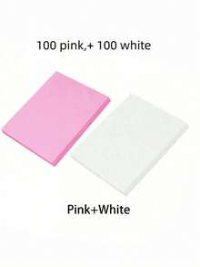 200/100 piezas Almohadillas de papel filtro desechables para uñas, papel de filtración de polvo para aspiradora de uñas, almohadillas de tela no tejida portátiles para salón de uñas profesional - Blanco - Ver 15