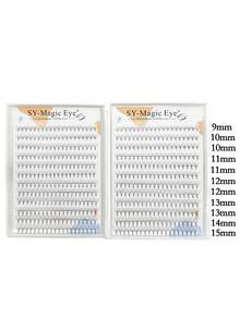 480 Pcs Per Box, Pointy Base Premade Fan Eyelashes, 4D-5D-6D-7D,Thickness 0.07mm,8-15mm / Mix Lengths, Curl C / D ,Eyelash Extensions, False Eyelashes, Salon & Home Use, Easy Application, Versatile Lengths, DIY Lash Clusters Natural Look - View 4