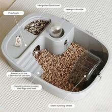 Hamster Cage | Ventilated Openable Top Convenient Portable Enclosure | Small Dwarf Hamster Cage,For Home Dorm Bedroom Living Room Balcony Apartment - Grey - View 7