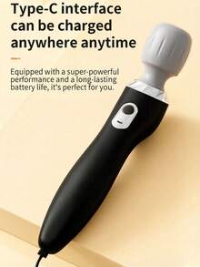 Handheld Vibrating Massage Gun, Fascia Gun, Wireless Full Body Massager, Silicone Massage Heads Suitable For Neck, Back, Shoulder, Waist, Leg And Foot Massage, Suitable For Home, Gym Or Office Use, Also Can Be Used As Holiday Gift - Color - View 7