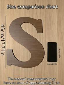 1pc Customized Wooden Wedding Name Plate, Size 45cm/17.71in, Can Print Personalized Date And Name. Customized Date And Name Notebook Can Be Used As A Substitute For Wedding Diary Notebook. Customized Date And Name Notebook Can Be Used As A Substitute For Wedding Letter Diary Notebook. ,Bachelorette Party Favors - Black - View 4