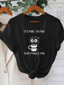 Women T-Shirts - Black - View 6