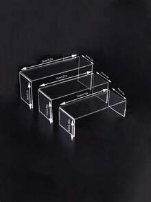 1/3/4/5 Pcs Transparent Acrylic U-Shaped Display Stand - Reusable Cupcake Stand For Desserts, Jewelry, Buffet And Party Supplies. Sturdy, Adjustable And Easy To Assemble - Clear - View 21