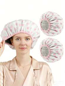 10/30个装可重复使用深层滋养铝箔护发帽，适用于家庭和沙龙，可用作护发油帽、护发帽、浴帽 - 多色 - 查看 10