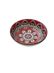 1pc Vintage Bohemian Ceramic Small Sauce Dish, Japanese Style Dipping Bowl, Soy Sauce Vinegar Dish, Hotel Cuisine Appetizer Plate, Creative Painted Multi-Functional Seasoning Tableware - Multicolor - View 20