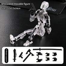13 Colors Adjustable Multi-Joint Movable Action Figure - 3D Printed Poseable Doll Doll With Accessories DIY Assembly Kit Suitable For Children 3 Years And Above Creative Birthday Gift For Boys And Girls Cool Desktop Decoration - Multicolor - View 15