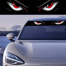 1pc Noticeable Car Windshield Eye Sticker, Scratch-Resistant, Fits All Models - Car Decal - A - View 3