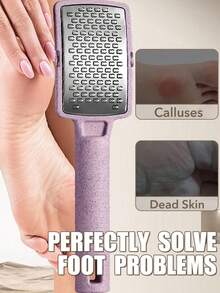 1 st fotfil för förhårdnader, fotskrapa i rostfritt stål för att ta bort förhårdnader och hård död hud - Multifärgad - Visa 4