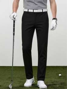 Men's Golf Formal Pants, Office Wear, Business Casual - Black - View 10
