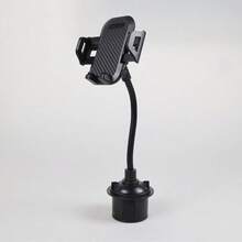 1pc Car Cup Holder Phone Holder, Adjustable Multi-Angle Car Phone Mount Accessory - Black - View 7