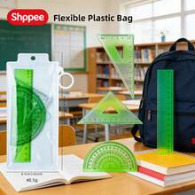 Conjunto de réguas degradê de 15 cm, 4 peças, diversas opções de cores, marcações nítidas, cores modernas, ferramenta de medição para estudantes. - Conjunto de réguas de 15 cm - Ver 6