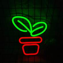 1 đèn LED neon gắn tường, đèn trồng cây dùng nguồn USB 5V, có công tắc điều khiển trực tuyến, cung cấp trực tiếp từ nhà máy, có thể tùy chỉnh. - Xanh lá, đỏ - Xem 8