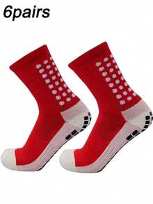 男士足球袜，1/6/8/9双装，加厚短筒/长筒袜，防滑，运动袜 - 彩色 - 查看 13
