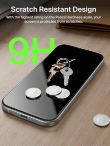 1 miếng - Miếng dán màn hình cường lực bảo vệ riêng tư cho iPhone 17 Pro Max, dễ dàng lắp đặt, độ cứng 9H, chống trầy xước, tương thích với ốp lưng điện thoại, phủ toàn màn hình, không bọt khí, phù hợp với 17 Pro Max/17 Pro/17 Air/17e/16 Pro Max/16 Pro/16 Plus/16e/16/15/14/13/12/11, phụ kiện thiết yếu cho cuộc sống hàng ngày và công việc văn phòng. - màu đen - Xem 4