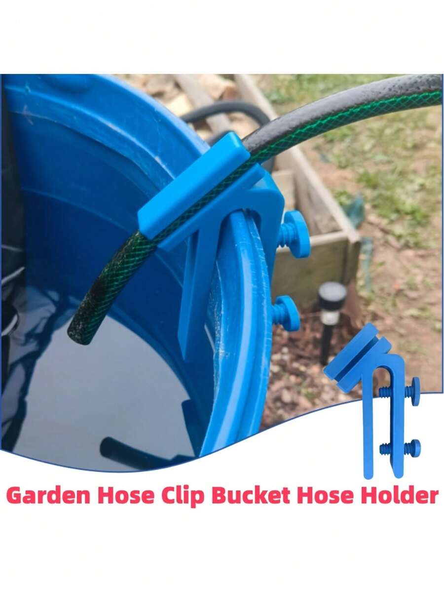 1pc Garden Hose Holder, Bucket Hose Bracket, Easy Installation, Yard Cleaning Assistant, Solves Messy Yard Issue, Sturdy And Durable - A - View 1