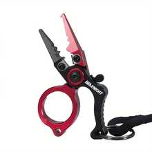 SeaKnight Mini Fishing Pliers, Multi Functional Locking Aluminum Alloy Pliers - Wire Clipper, Loop Pliers, 28g/0.99oz, Available In Three Colors - Black - View 8
