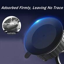 Giá đỡ điện thoại từ tính có giác hút, có thể gập lại, dùng được trên bảng điều khiển ô tô và bàn làm việc, có chức năng định vị đa năng. - màu đen - Xem 6