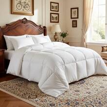 Advanced Quilted Quilt, Down Instead Of Bedding, Gift For Ladies/Men, White, Multiple Sizes Available, 2026 New Year Gift. - White - View 7