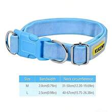 Vòng cổ mềm mại, có thể điều chỉnh, mới dành cho chó nhỏ/vừa/lớn. - Màu xanh lam - Xem 8