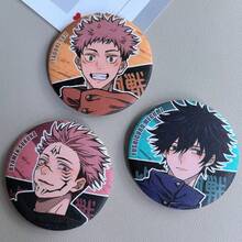 Jujutsu Kaisen 1 chiếc ghim cài áo kim loại 2D hình hoạt hình , Geto, Megumi, Sukuna, Yuji, Yuta, Nobara, ghim cài áo Double Flash, phụ kiện đôi, trang trí ba lô học sinh, phụ kiện túi xách, quà tặng bạn bè, trang trí trang phục đôi Anime cho Ngày Valentine, Halloween, ngày lễ, Cosplay, sưu tập, kỷ niệm. - Xem 6