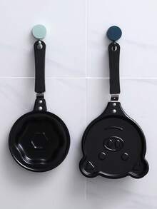Chảo rán trứng mini chống dính Topyond, chảo ăn sáng kiểu Hàn Quốc sáng tạo, chảo trứng mini tự chế, chảo làm trứng ốp la đơn, chảo làm bánh kếp (Tình yêu) - màu đen - Xem 5
