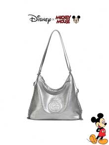 Disney Officially Licensed Mickey Mouse Print Fashionable Casual Women's Tote Bag And Backpack - Large Capacity Adjustable Strap, Business & General Use, Autumn/Winter, Women's New Year Gift - Multicolor - View 3