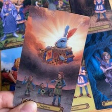 《仙境塔罗牌》，78张牌英文塔罗牌游戏 - Tarot In Wonderland - 查看 3