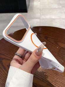 1. Ốp lưng điện thoại từ tính, tối giản, mờ, thân thiện với da, hỗ trợ sạc không dây, dành cho iPhone 17 Air 16 15 14 13 12 Pro Max Plus, mặt lưng silicon mềm mại. - trắng - Xem 2