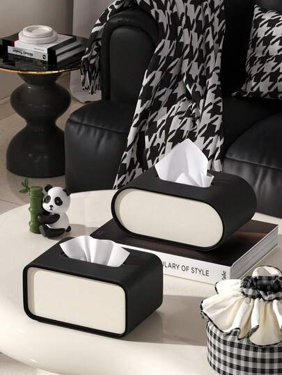 علبة مناديل فاخرة متعددة الطبقات عصرية، سعة كبيرة مقاومة للغبار والرطوبة، مناسبة للفندق والمكتب والحمام والغرفة والصالة والمطبخ، هدية عيد الأم، ديكور المنزل، ملحق حمام، منظم مكتبي